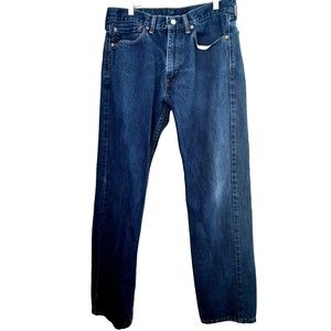 Vintage Levi's 505 Regular Fit Blue Jean Denim Mens Size 34x34 pants medium wash